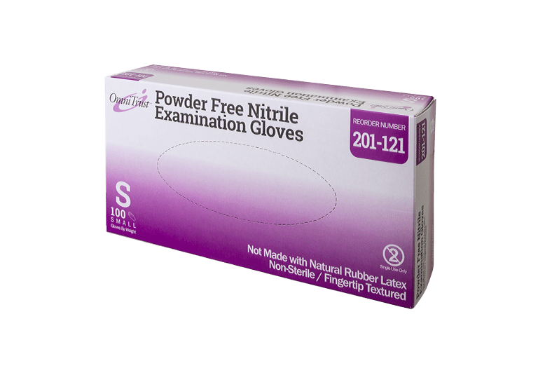 Gloves Exam OmniTrust® Small NonSterile Nitrile  .. .  .  